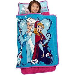 1 Piece Kids Girls Pink Blue Disney Frozen Nap Mat, Cute Elsa Floor Bedding Anna Sleepover Napti ...