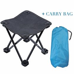 Mini Portable Folding Stool Ultralight Camping Folding Chair Outdoor Fold Chair for Camping Fish ...