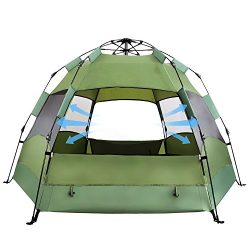 OlarHike 2-4 Person Tent for Camping, 4 Season Lightweight Waterproof Instant Family Backpacking ...