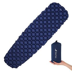 RikkiTikki Lightweight Inflatable Sleeping Pad – Best Air Mattress Pad for Women and Men & ...