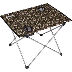 Trekology Foldable Camping Picnic Tables – Portable Compact Lightweight Folding Roll-up Ta ...