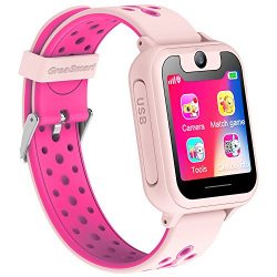 Kids Smartwatch for Boys Girls – GPS Tracker Phone Remote Monitor Camera Game Anti Lost Al ...