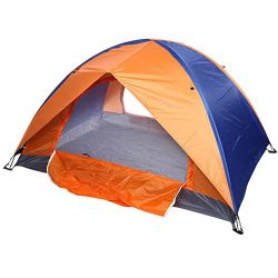 Camping Tent Double Layer 2 Door Backpacking Tents Hiking Shelters 4 Season Family Instant Tent  ...