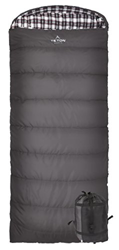 Teton Sports Fahrenheit XXL 0F Sleeping Bag; TETON Sleeping Bag Great for Cold Weather Camping;  ...