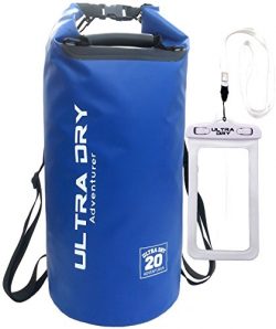 Ultra Dry 20L Premium Waterproof Bag, Sack with phone dry bag and Long Adjustable Shoulder Strap ...