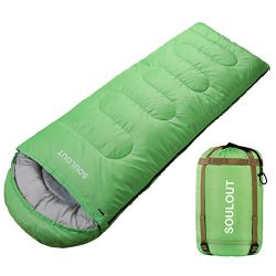 Envelope Sleeping Bag – 4 Seasons Warm Cold Weather Lightweight, Portable, Waterproof With ...