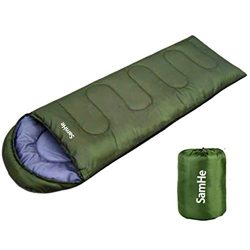 Sleeping Bag Envelope Lightweight Portable Waterproof Comfort With Compression Sack Perfect for  ...