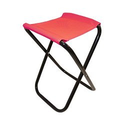 ALEKO CS02RD Outdoor Foldable Camping Chair, Fishing Stool, Portable Hiking Beach Travel Seat, Red