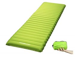 Ultralight Sleeping Pad, Inflating Camping Mattress w/Air Pump Dry Sack Bag – Compact Ligh ...