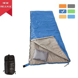 RUBEDER Sleeping Bag – Lightweight Portable, Waterproof, Comfort With Compression Sack  ...