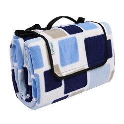 OUTCAMER Large Waterproof Outdoor Picnic Blanket, Portable Folding Picnic Blanket Mat with Tote  ...