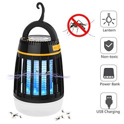 BATTOP Bug Zapper Outdoor, 3 in 1 Camping Lantern & Mosquito Killer & Power Bank – ...