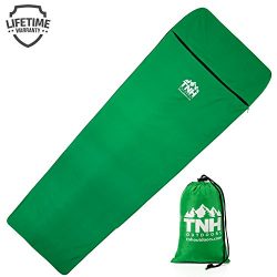 TNH Outdoors Sleeping Bag Liner by Sleeping Bag Liners – Lightweight Sleeping Sheet – ...