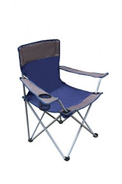 CORAL CASTLE Folding Camping Chair (Navy/Grey)