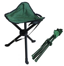 Alex Carseon Folding stool by, small, lightweight, portable seat. Foldable tripod camp chair for ...