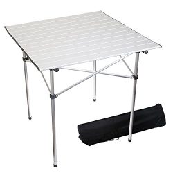 Forbidden Road Aluminum Folding Camping Table Lightweight Portable Picnic Table with Carry Bag S ...