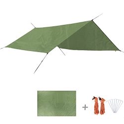 TRIWONDER Multifunction Waterproof Hammock Rain Fly Tent Tarp Footprint Camping Shelter Sunshade ...