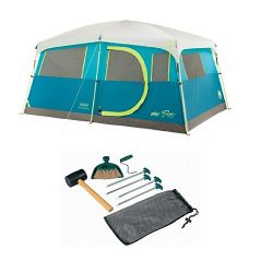 Coleman 8-Person Tenaya Lake Fast Pitch Cabin Tent with Closet with Tent Kit