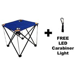 Folding Camping Table with Drink Holders and Carry Bag