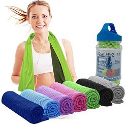 Cooling Towels for Neck Cooler- Stay Cool Neck Wrap, Evaporative Cooler for Hot Weather, Rags/Sc ...