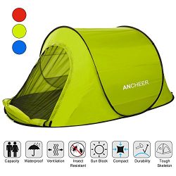 ANCHEER Large Pop Up Backpacking Camping Hiking Tent Automatic Instant Setup Easy Fold back Shel ...