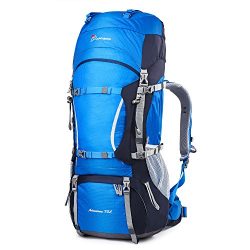 Mountaintop 5805II Internal Frame  Waterproof Hiking Backpack, Blue