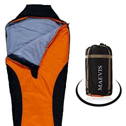 Maevis all Season 330GSM Sleeping Bag Envelope Mummy Lightweight Portable Waterproof with Compre ...