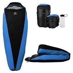 Outdoor Vitals OV-Light 35 Degree Backpacking Sleeping Bag, Lightweight and Compact for Hiking a ...