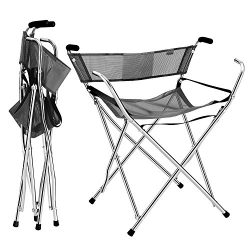Frehsore Walking Stick Folding Cane Seat for Women/Men 300 lbs with Heavy Duty – Walker Ch ...
