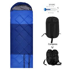 OUTCAMER Sleeping Bag Lightweight Waterproof for Adults Camping Backpacking Hiking, 3 Season War ...