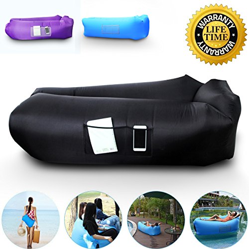 Anglink Outdoor Inflatable Lounger Couch, Thick Durable Comfortable ...