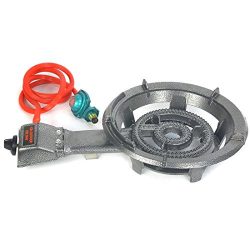 SINGLE GAS PROPANE BURNER STOVE OUTDOOR CAMPING TAILGATE BBQ COOK