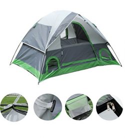 ShinyFunny Waterproof 2-3 person Backpacking Camping Tent 3-Season Lightweight Traveling Tent wi ...