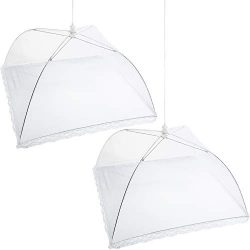 Mesh Screen Food Cover Tents – Set of 2 Large Galvanized Steel Wire Pop-Up Tents, Stylishl ...