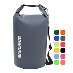 MARCHWAY Floating Waterproof Dry Bag Backpack 5L/10L/20L/30L/40L, Roll Top Sack Pack Keeps Gear  ...