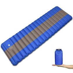 ELECTRFIRE Camping Sleeping Pad Lightweight Inflatable Air Camping Mat with Built in Pump for Tr ...