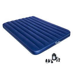 Sable Camping Air Mattress Electric Air Pump, Upgraded Inflatable Air Bed Blow up Bed Car Tent C ...