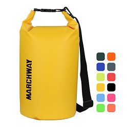 MARCHWAY Floating Waterproof Duffle Dry Bag 5L/10L/20L/30L, Roll Top Sack Keeps Gear Dry for Kay ...
