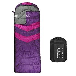 Gold Armour Sleeping Bag Camping Hiking Outdoor (Purple/Fuchsia)