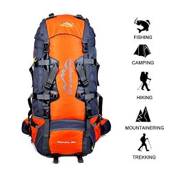 Gohyo 80 L Internal Frame Backpack Outdoor Waterproof Backpack Climbing Fishing Rucksack Hiking  ...